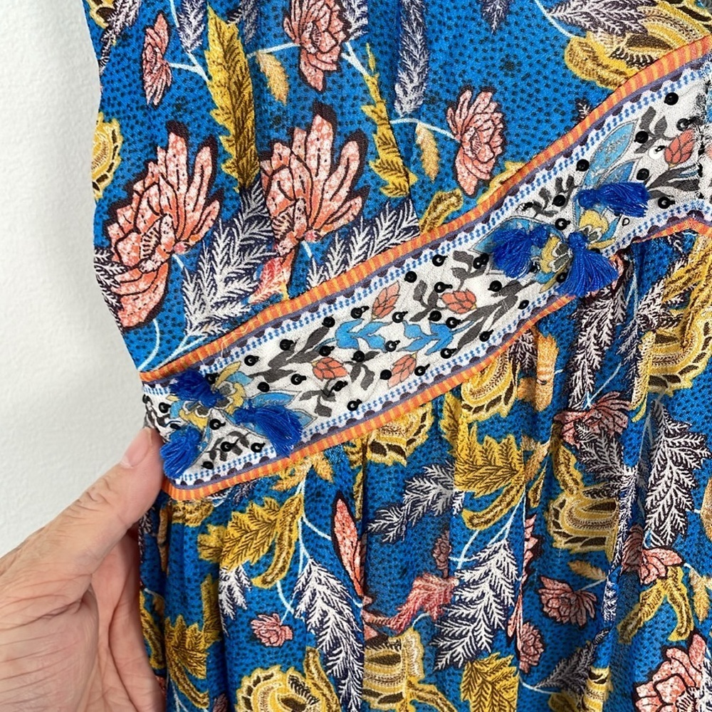 Anthropologie Verb By Pallavi Singhee Vineyard Tiered Maxi - Picture 4 of 11